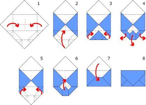 Step By Step Instructions To Make An Origami Envelope