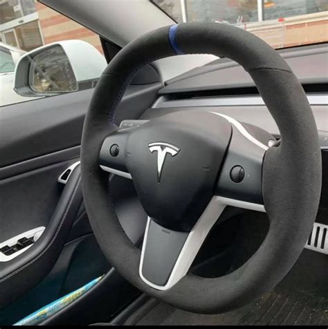 1ev Tesla Model Matte Carbon Fiber Steering Wheel 1ev 49 Off