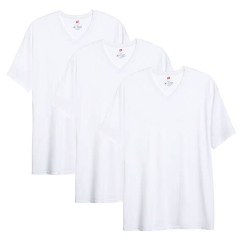 Shop Hanes Mens X Temp Big And Tall V Neck T Shirt Pack Of 3 Free