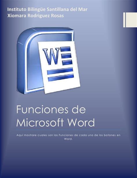 Funciones De Microsoft Word Microsoft Word Libros De