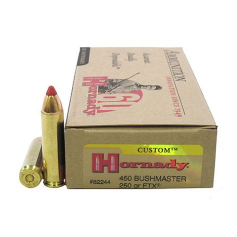 Hornady 450 Bushmaster 250gr Ftx 20 82244