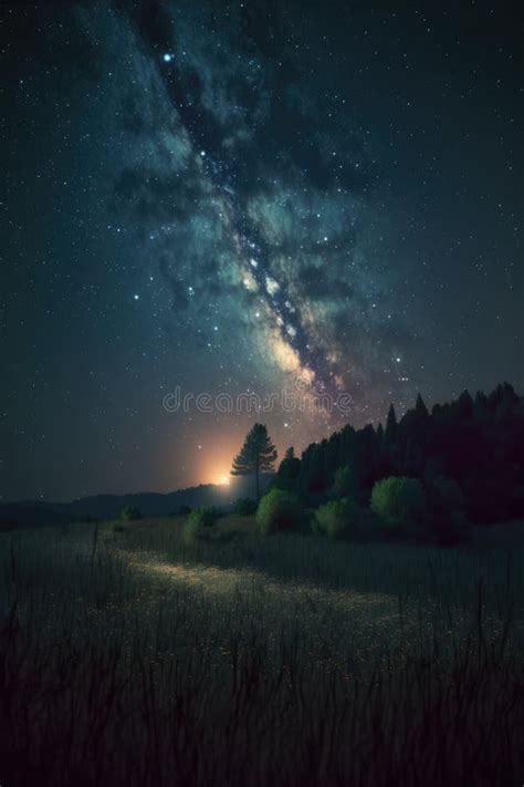 Astronomy Constellation Stars And Milky Way On Night Sky Created Using