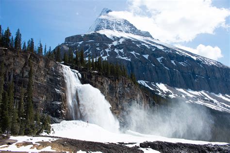 Free Images Waterfall Wilderness Snow Winter Adventure Mountain
