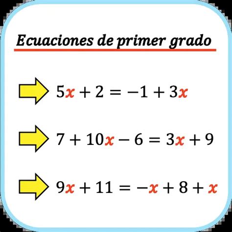 Ecuaciones De Primer Grado Ejercicios Con Solucion Images And Photos