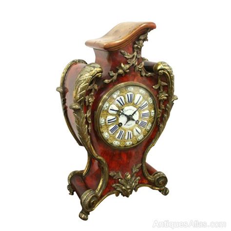 Antiques Atlas French Red Tortoiseshell Mantel Clock