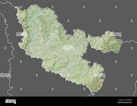 Departement Of Moselle France Relief Map Stock Photo Alamy