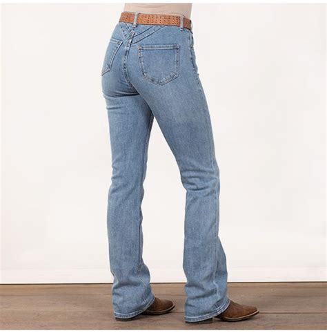 Rock And Roll Cowgirl High Rise Light Wash Bootcut Jeans Cowgirl Delight