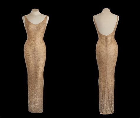 The Front And Back Of Marilyns Happy Birthday Dress Photo Courtesy