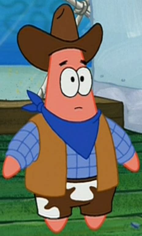 Image Patrick Wearing A Cowboy Outfitpng Encyclopedia