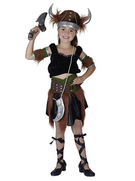 Child Viking Girl Costume Fancy Dress Costumes Girls Fancy Dress