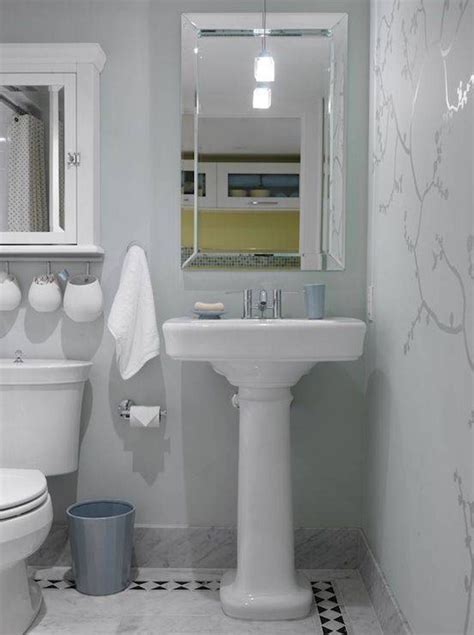Trough style pedestal sink built for two people. I like the floor border | Basement bathroom remodeling ...