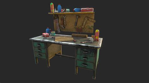 Crafting Workbench Buy Royalty Free 3d Model By Kennethcplace
