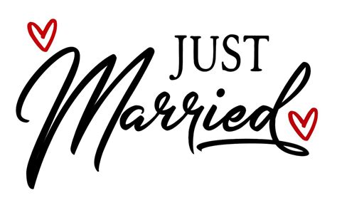 Just Married Svg File Just Married Svg Cut Files Wedding Svg Etsy