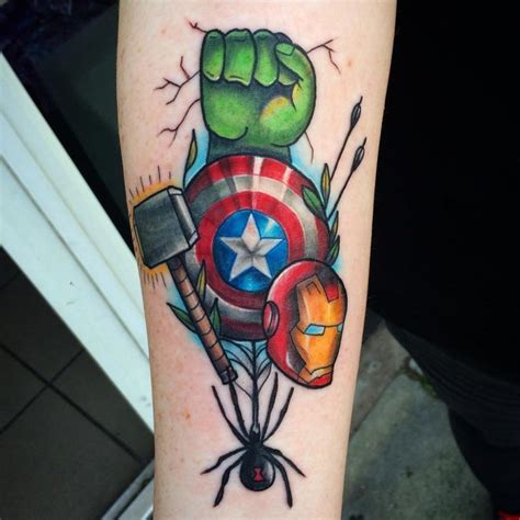 Avengers Tattoo Marvel Tattoos Disney Tattoos