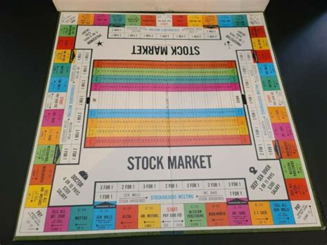 Complete Vintage Stock Market Board Game New Deluxe Edition 1968 Ebay
