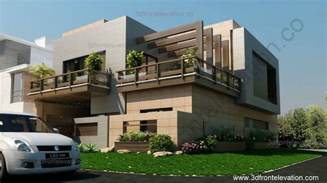 Front Elevation Corner House Marla Plan Design Jhmrad 166930