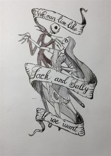Jack And Sally Tattoo Design 2 By Claremcgeever On Deviantart