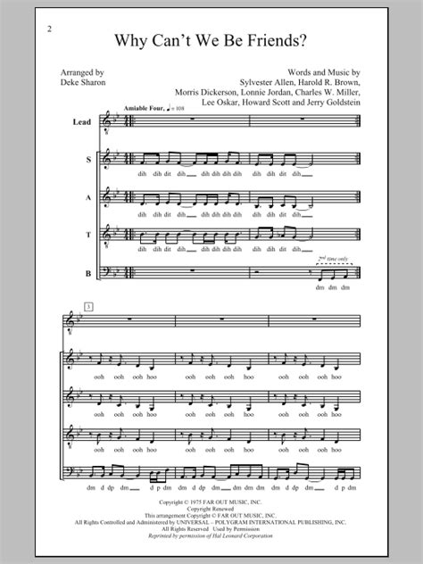 Todd rundgren released his version on his 1978 album hermit of mink hollow. Why Can't We Be Friends | Sheet Music Direct