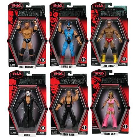 Tna Wrestling Deluxe Impact Action Figures Wave 3 Set