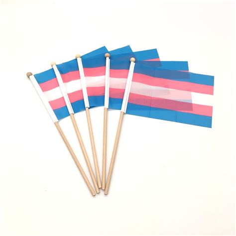 Trans Flag 5 Pack Small Pride Flag Lgbtq Flag Eco Friendly Etsy