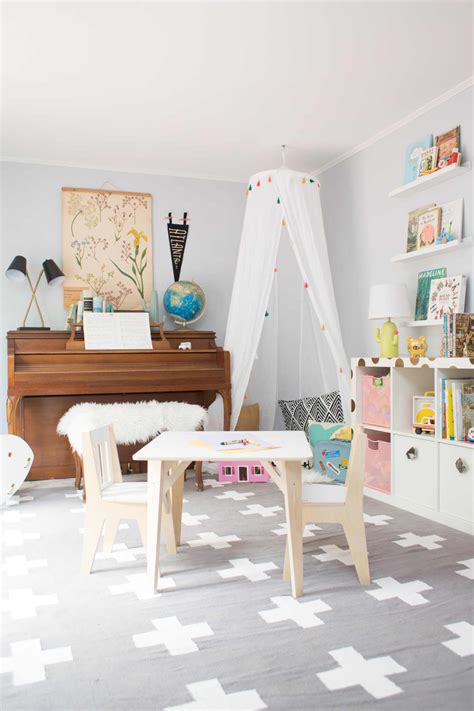 It's time to decorate the house, play spaces often become things that cannot be. Neutral Shared Playroom Ideas - Lay Baby Lay