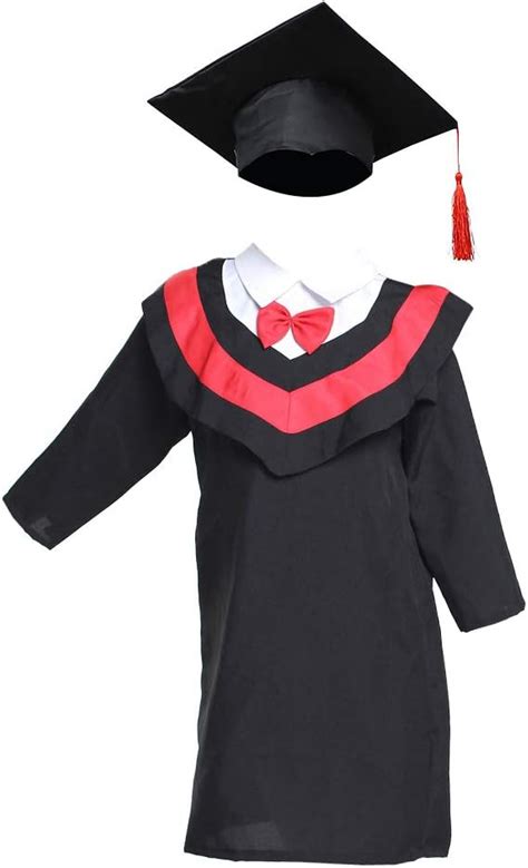 Amosfun Kids Graduation Gown And Cap Doctoral Cap And Gown For Children