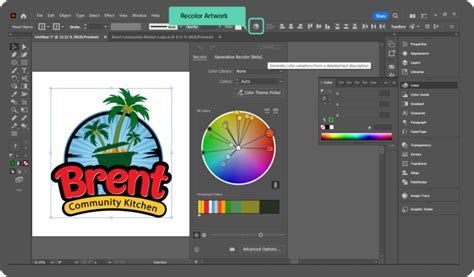 Generative Recolor Beta In Illustrator 2023