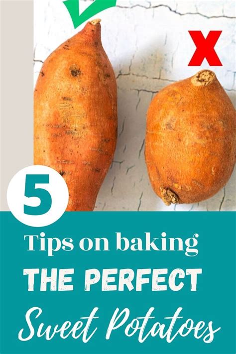 Three Sweet Potatoes With The Words 5 Tips On Baking The Perfect Sweet Potatoes