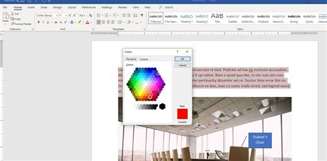 Change The Display Color In Word