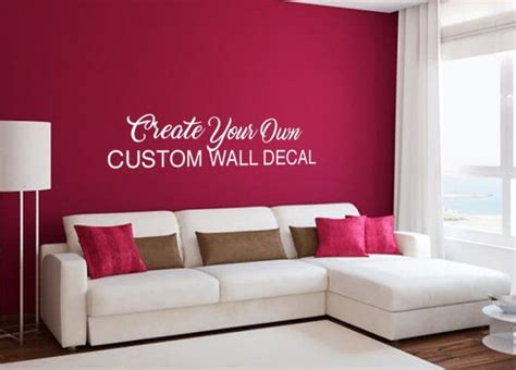 Custom Wall Decal Make Your Own Wall Decal Personalized Wall Decal