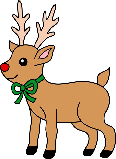 Library Of Cute Reindeer Clip Black And White Download Png