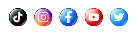 Facebook Instagram Tiktok Youtube Logo Imagesee