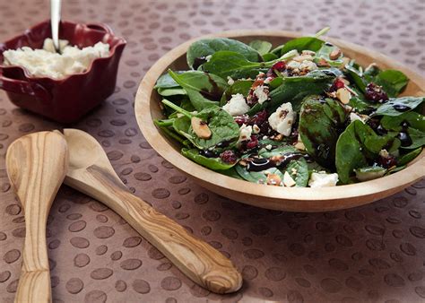 Spinach Salad With Pecans And Feta Cheese W Vanilla Fig Balsamic Seven Barrels