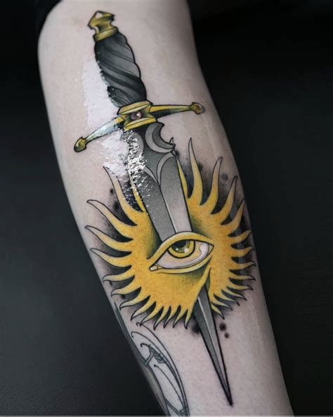 17 killer dagger tattoo designs female tattooers