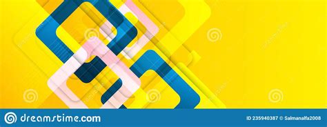 Blue Background With Orange And Yellow Color Composition In Abstract