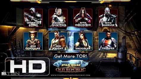 Star Wars The Old Republic All Classes And Character Progression Youtube