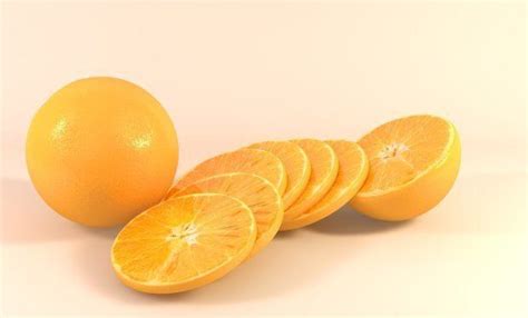 3d Orange Slice Cgtrader