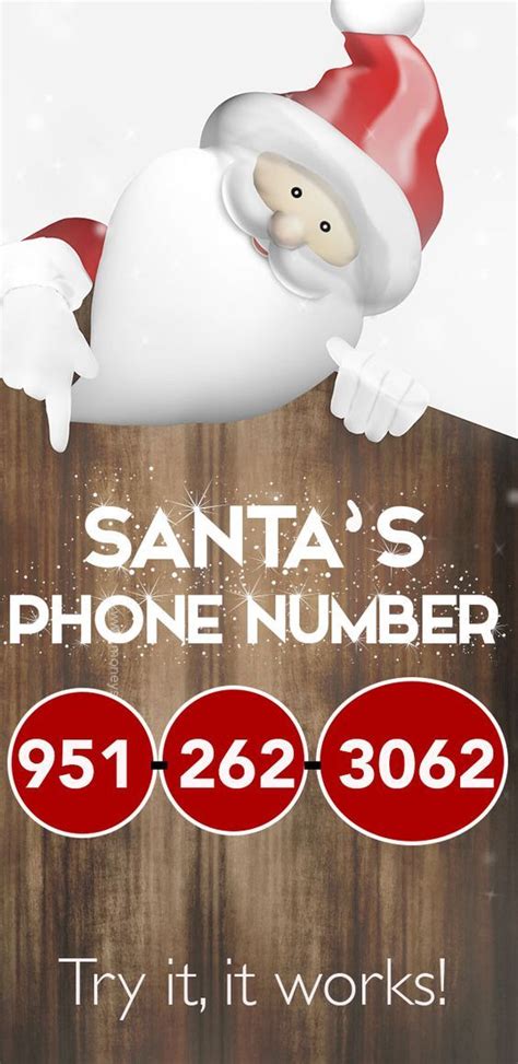 Call Santa Claus Heres His Phone Number With Images Christmas