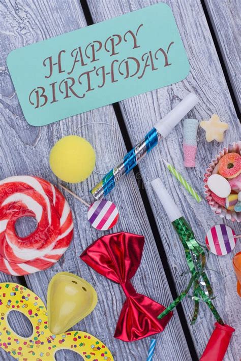 Accessories For Kids Birthday Celebration Stock Image Image Of