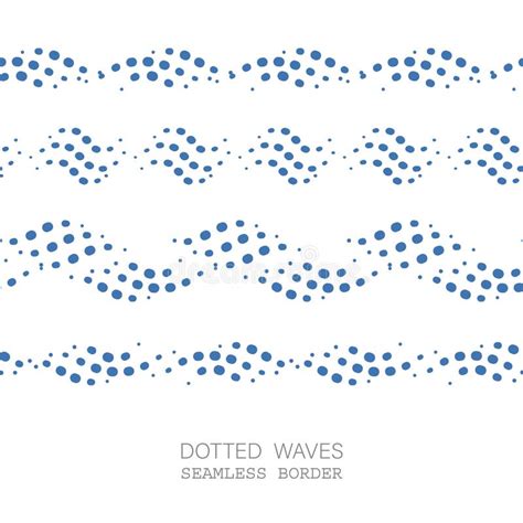 Dotted Wave Seamless Pattern Stock Vector Illustration Of Print