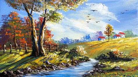 Easy Landscape Painting Step By Step Painting Tutorial How To Paint