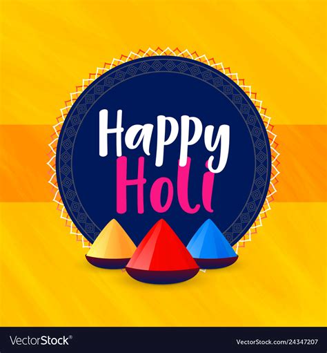 Happy Holi Festival Greeting Background Royalty Free Vector