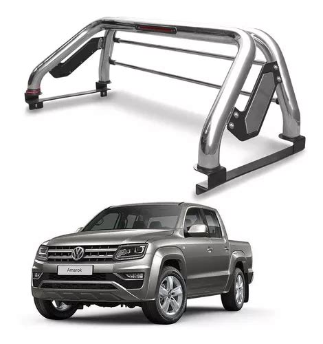 Barra Antivuelco Acero Inox Volkswagen Amarok Brazo Diagonal Cuotas