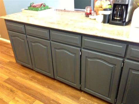 A matte color can risk looking a little faded and flat, which makes the kitchen look dated and older. Using Chalk Paint to Refinish Kitchen Cabinets - Wilker Do's