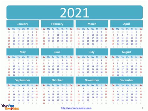 Free Editable 2021 Calendars In Word Printable Calendar Calendar
