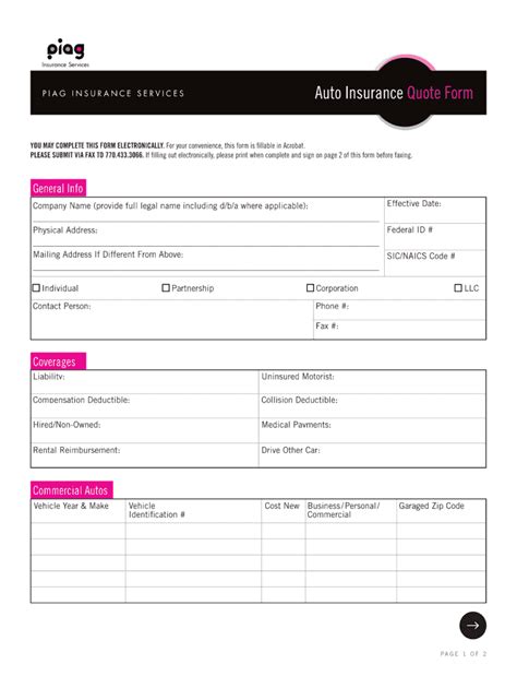 Commercial Insurance Quote Sheet - Fill Online, Printable, Fillable