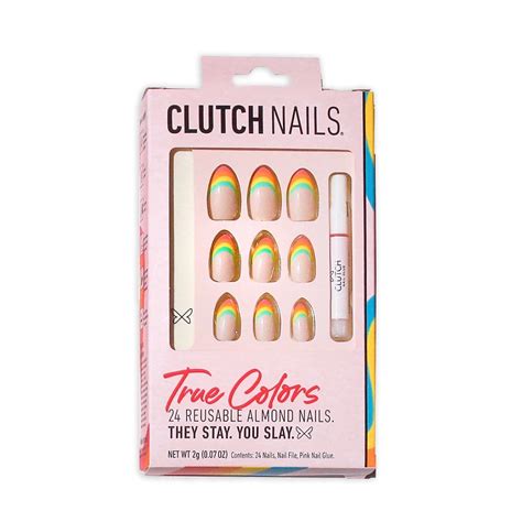 Clutch Nails Reusable Almond Nails True Colors Shop Nail Sets At H E B