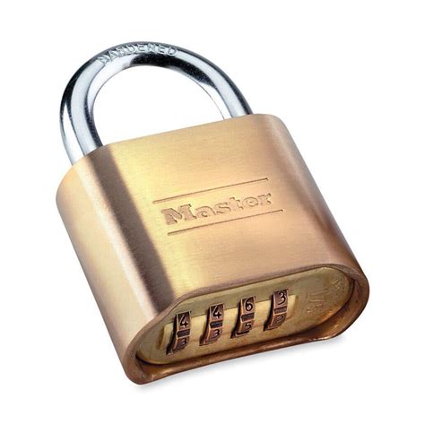 Master Lock Mlk175d Resettable Combination Lock 1 Each Brass