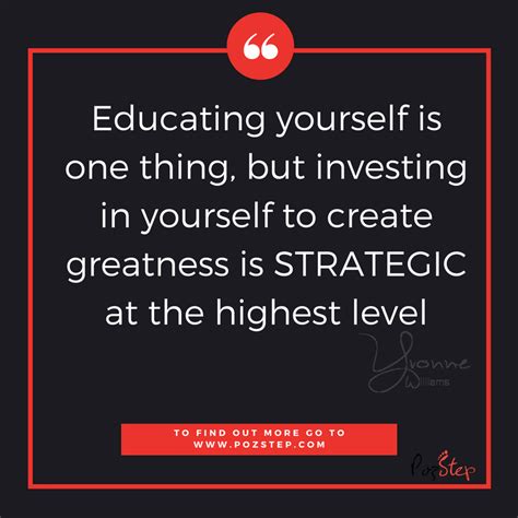 Educating Yourself Is One Thing But Investing In Yourself To Create