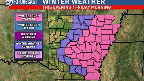 Next Round Of Winter Weather Arrives In Arkansas News Weather